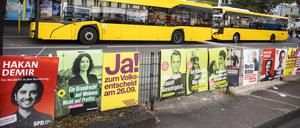 Wahlplakate in Berlin.