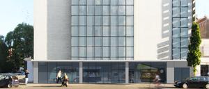 Due mehrgeschossige Hochgarage wurde vom Architekturbüro Lohmüller Korschelt & Renker (Bruno Lohmüller, Oskar Korschelt, Jakob Renker) in Zusammenarbeit mit der Bürogemeinschaft von Hermann Zweigenthal und Richard Paulick für und mit dem Unternehmer und Ingenieur Louis Serlin im Stil der Neuen Sachlichkeit bzw. des Neuen Bauens entworfen und errichtet. Sie Sanierung wurde nach Plänen des Architekturbüros  N+N Architekten (Berlin) im Auftrag der Eigentümerfamilie Gädeke realisiert.