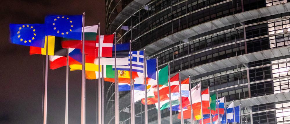 Das Europäische Parlament in Strasbourg.