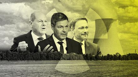 Scholz, Habeck, Lindner - ein Brief brachte die Lösung des Atomstreits. 