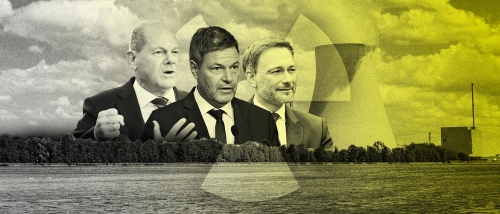 Scholz, Habeck, Lindner - ein Brief brachte die Lösung des Atomstreits.