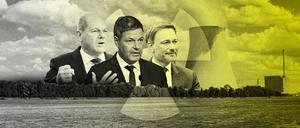 Scholz, Habeck, Lindner - ein Brief brachte die Lösung des Atomstreits. 