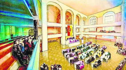Das Innere der Garnisonkirche: So könnte sie laut Mitteschön aussehen