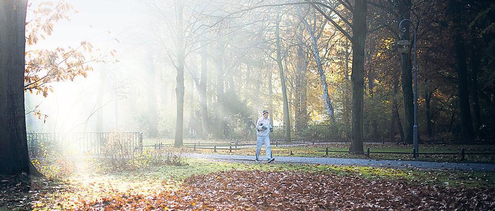 Wenig sehen und selbst nicht gesehen werden. Laufen im Herbst kann auch zur Herausforderung werden.