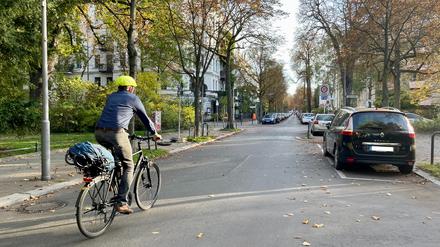 Bahn frei: Dieser Radfahrer hat Glück und muss sich die Strecke mit niemanden teilen.