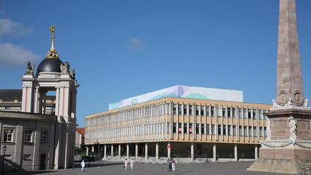 Die Fachhochschule am Alten Markt vor dem Abriss (Aufnahme 2017).