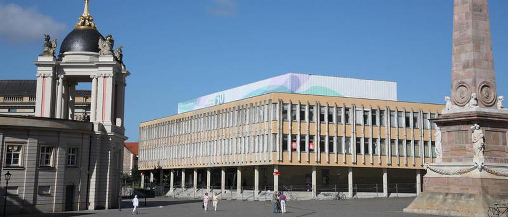 Die Fachhochschule am Alten Markt vor dem Abriss (Aufnahme 2017).