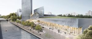 Ende 2024 wird das höchste Hochhaus Berlins in Neukölln stehen.