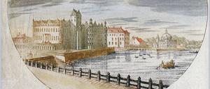 Auch diese Ansicht des Renaissance-Schlosses ist in der Sammlung zu sehen. 
