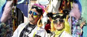 220314 -- AUSTIN, March 14, 2022 -- People dressed in costumes are seen during the Creative Industries Expo at South by Southwest SXSW Conference and Festivals in Austin, Texas, the United States on March 13, 2022. The Creative Industries Expo at SXSW Conference and Festivals opened on March 13, featuring content aimed to promote discovery, education and inspiration. Photo by /Xinhua U.S.-TEXAS-AUSTIN-SXSW-EXPO NickxWagner PUBLICATIONxNOTxINxCHN 