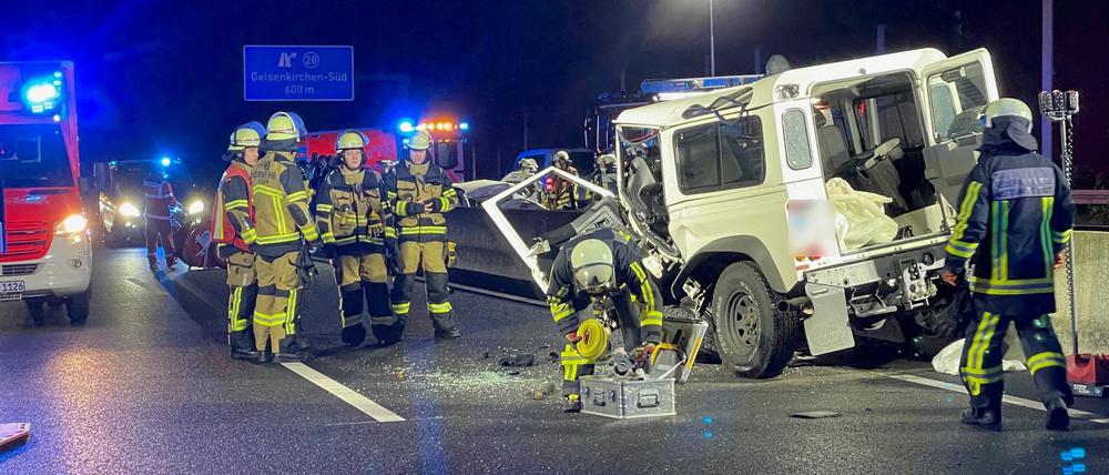 Die Autobahn war am frühen Morgen in beide Richtungen voll gesperrt worden.