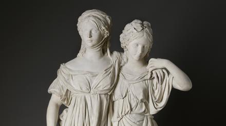 Johann Gottfried Schadows Doppelstandbild der Prinzessinnen Luise und Friederike von Preußen, 1795.