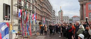 Am Alten Markt wurde Richtfest gefeiert.