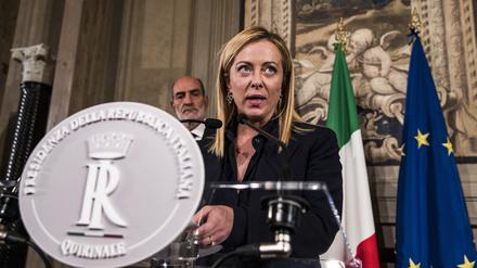 Giorgia Meloni in Italien