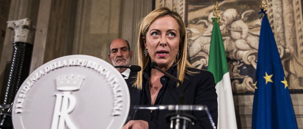 Giorgia Meloni in Italien