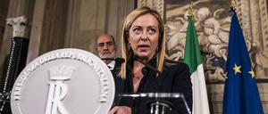 Giorgia Meloni in Italien