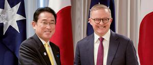 Japans Premierminister Fumio Kishida mit Australiens Regierungschef Anthony Albanese.
