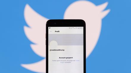  Der dauerhaft gesperrte Twitter-Account von US-Präsident Donald J. Trump