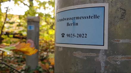Etwa 1000 Grundwassermessstellen befinden sich im Berliner Stadtgebiet.