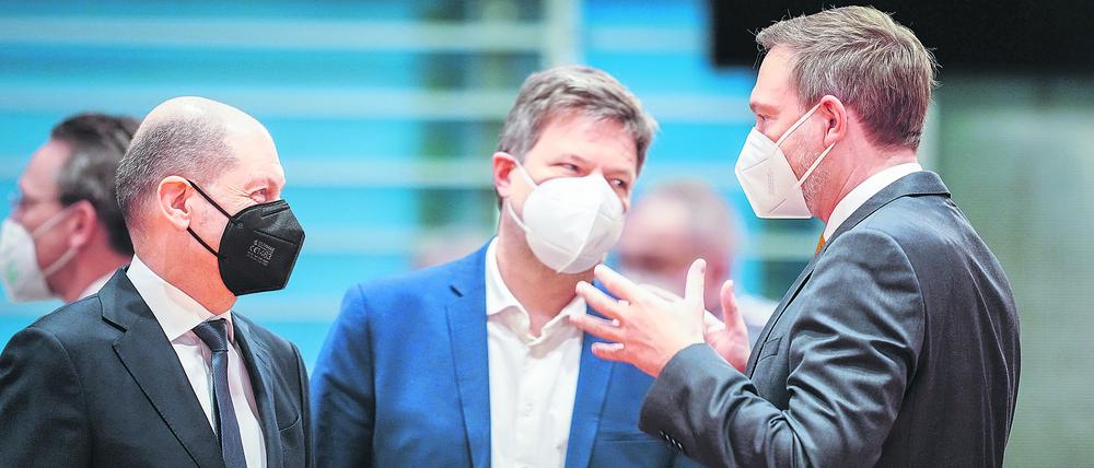 Die Bundesregierung, hier am 12. Oktober bei einer Kabinettsitzung, gibt mehr und mehr Geld für externe Werbeagenturen aus.
