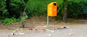 Müll ist im Großen Tiergarten ein Problem. 