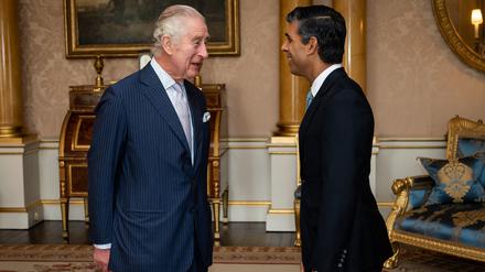 König Charles III. und Rishi Sunak.