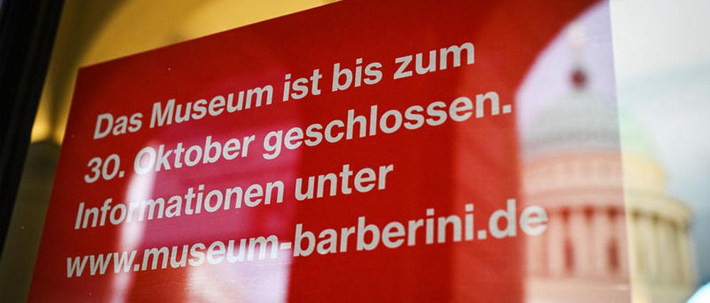 Das Museum Barberini ist nach dem Kartoffelbrei-Angriff geschlossen.