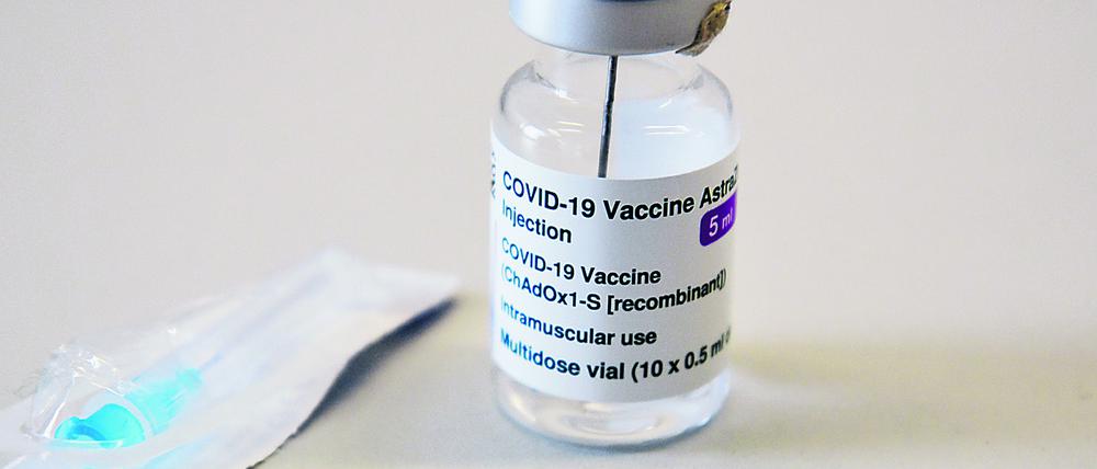 Eine Dosis der Vakzin von Astrazeneca.