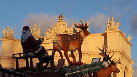 Archivfoto vom Weihnachtsmarkt in der Potsdamer Innenstadt.
