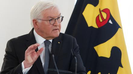 Bundespräsident Frank-Walter Steinmeier bei seiner Rede