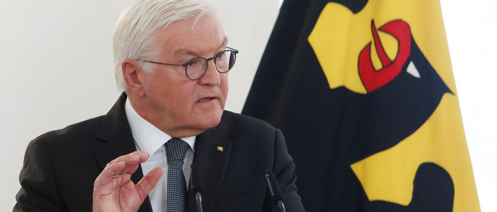 Bundespräsident Frank-Walter Steinmeier bei seiner Rede
