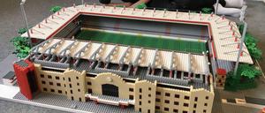 Für das Modell des Stadions An der Alten Försterei hat Joe Bryant rund 5500 Lego-Steine benutzt.