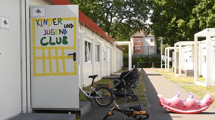 Gemeinschaftsunterkunft für Geflüchtete in Berlin-Spandau im Juni 2022