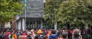 Bilder von der Brasilien-Wahl in Berlin Anfang Oktober.