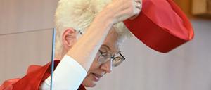 Doris König, Vorsitzende des Zweiten Senats beim Bundesverfassungsgericht, bei der Urteilsverkündung.