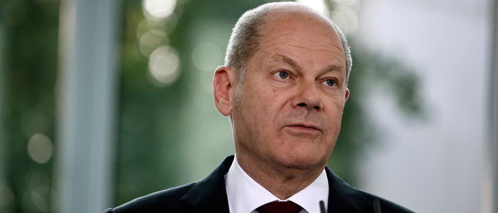 Der Bundeskanzler Olaf Scholz.