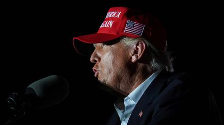 Ex-US-Präsident Trump in Robstown, Texas.
