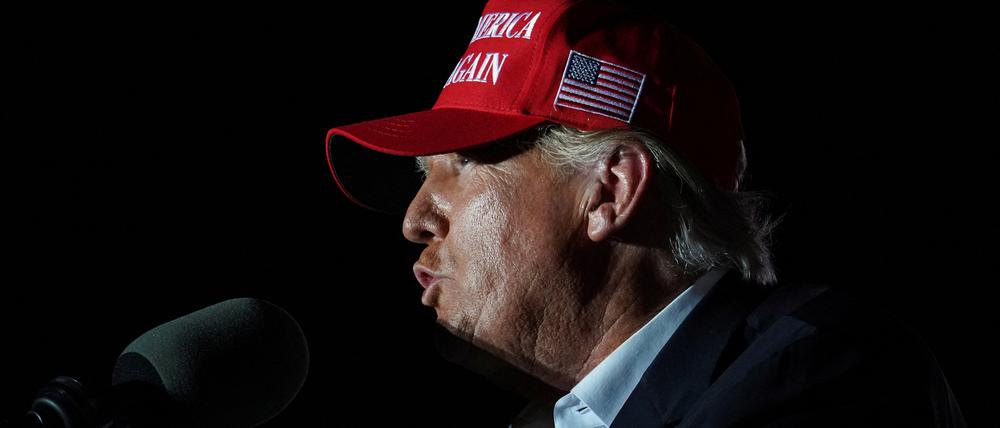 Ex-US-Präsident Trump in Robstown, Texas.