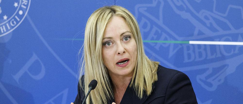 Giorgia Meloni, Ministerpräsidentin von Italien.