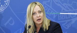 Giorgia Meloni, Ministerpräsidentin von Italien.