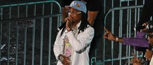 Takeoff 2021 bei einem Konzert in in Miami Gardens, Florida. 