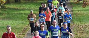 Läufer:innen beim letzten Halbmarathon am Teltower Stadtkanal 2019