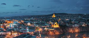 Die georgische Hauptstadt Tiflis.