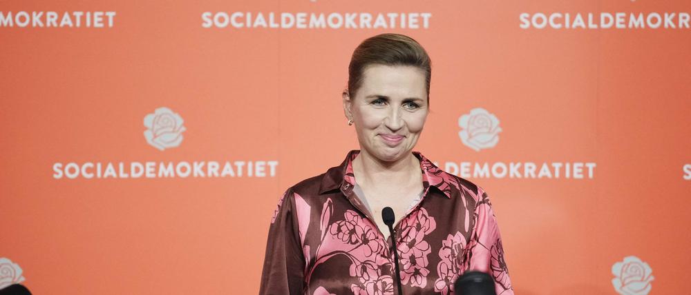 Grund zur Freude: Die Sozialdemokratin Mette Frederiksen, amtierende dänische Ministerpräsidentin, hat die Wahl am Dienstag gewonnen.