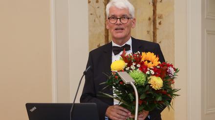 Der neugewählte Präsident der Europa-Universität Viadrina, Eduard Mühle (Osteuropahistoriker) am Tag seiner Wahl in Frankfurt (Oder), dem 02. November 2022.