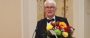 Der neugewählte Präsident der Europa-Universität Viadrina, Eduard Mühle (Osteuropahistoriker) am Tag seiner Wahl in Frankfurt (Oder), dem 02. November 2022.