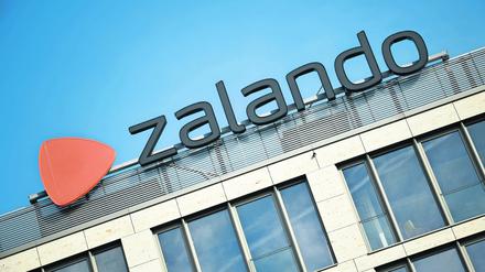 Ein Zalando-Gebäude in der Mühlenstraße in Friedrichshain.