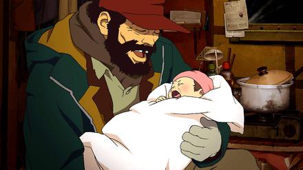 Im Weihnachtsfilm „Tokyo Godfathers“ wird ein Findelkind gefunden.