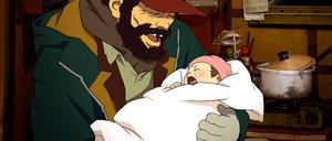 Im Weihnachtsfilm „Tokyo Godfathers“ wird ein Findelkind gefunden.