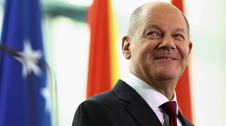 Kanzler Olaf Scholz kurz vor der China-Reise.